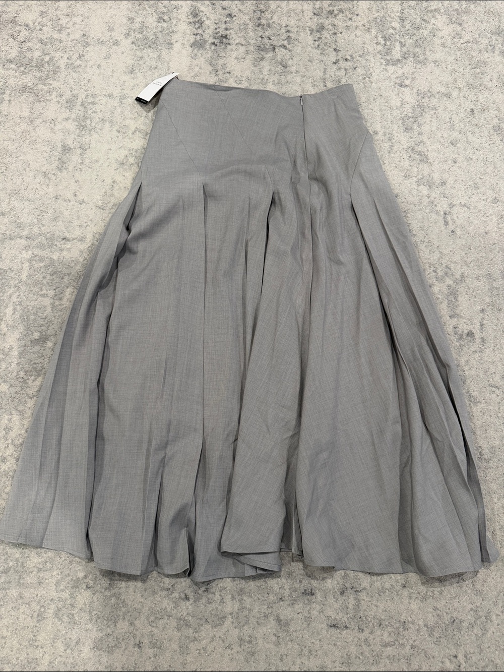 Light Gray Pleated Women’s Skirt